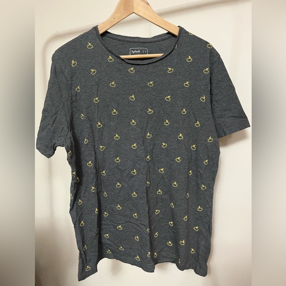 Splash Grey T-Shirt Men’s Large - Picture 1 of 5